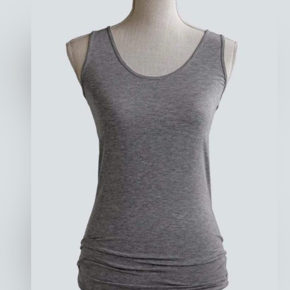 Grace & Lace Gray Racerback Tank Top - Picture 2 of 4